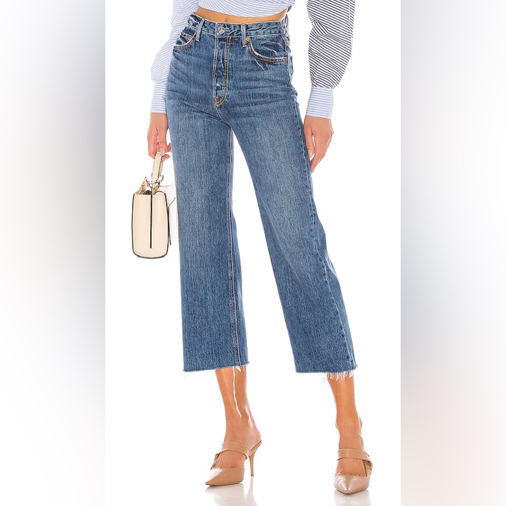 Grlfrnd Bobbi When I Need You Cropped Jeans